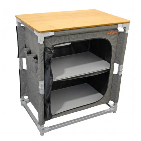 Soplair Easyquick Java - Folding kitchen cabinet with 4 shelves