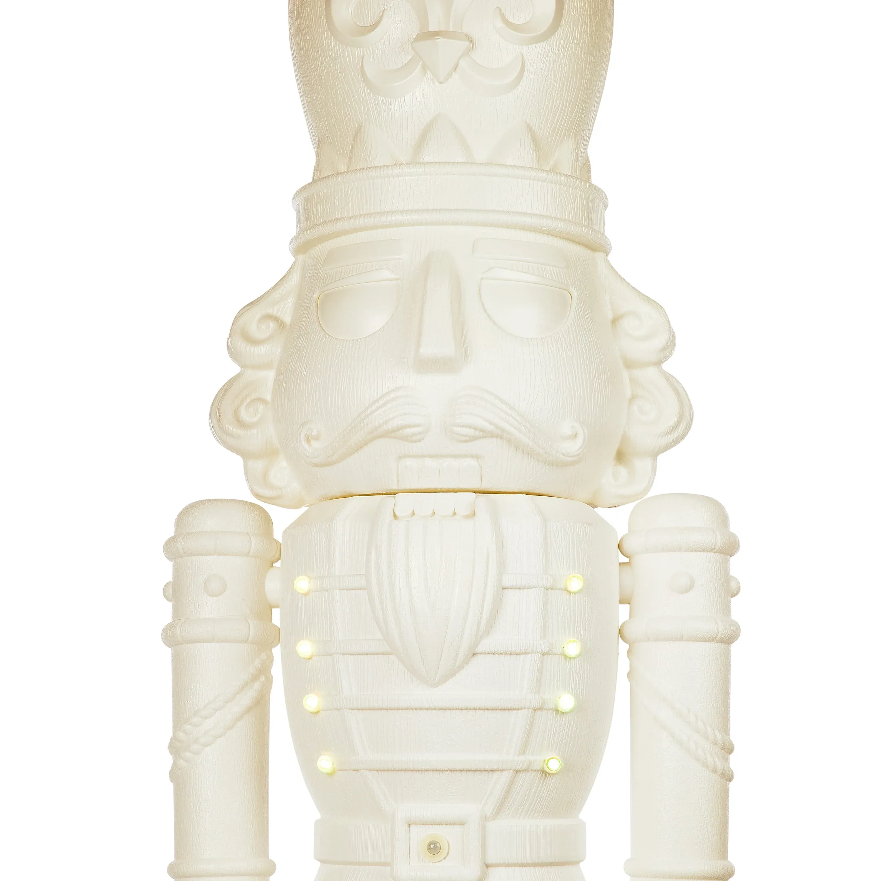 Animated White Nutcracker Blow Mold, 75 in, 6.25 ft, by Holiday Time