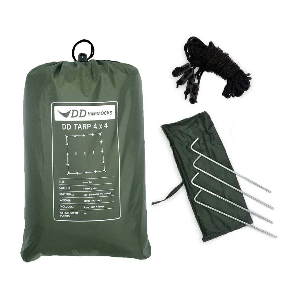 DD hammock tarp 4x4 verde bosque - Toldo Bushcraft