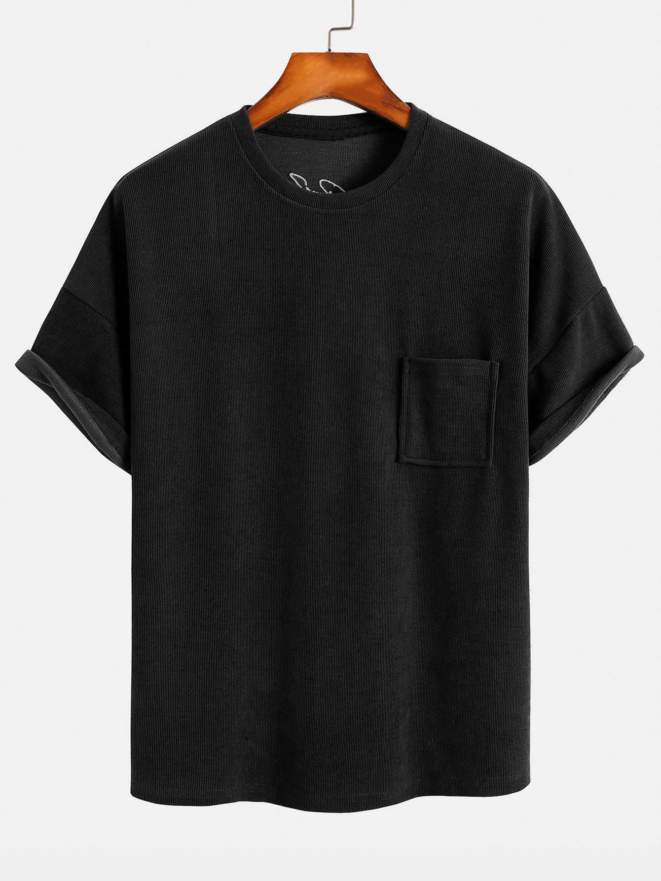 Dropped Shoulder Corduroy T-Shirt