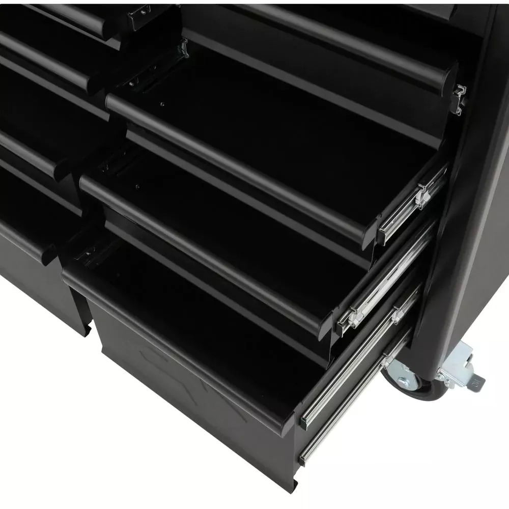 HEAVY-DUTY 60 IN. W 10-DRAWER, DEEP TOOL CHEST MOBILE WORKBENCH IN MATTE BLACK