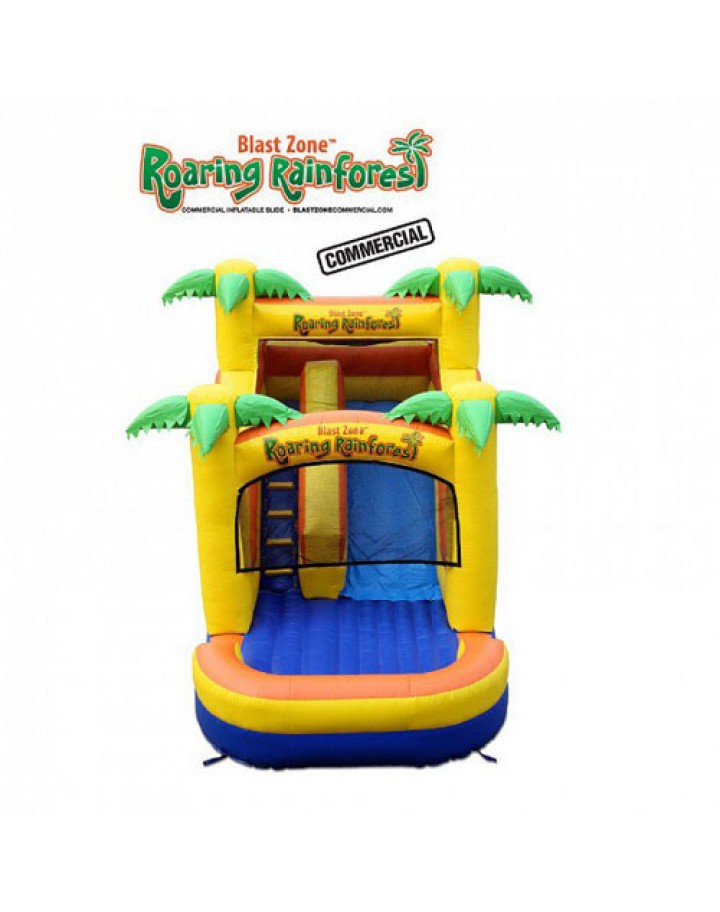 Roaring Rainforest 14 inflatable commercial slide