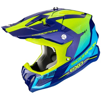 CROSS / ENDURO HELMET SCORPION VX22 ATTIS BLUE / YELLOW